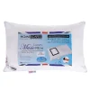 Oreiller musical synthétique microfibre confort souplemoyen blanc 50 x 75 cm - HOMESCAPES