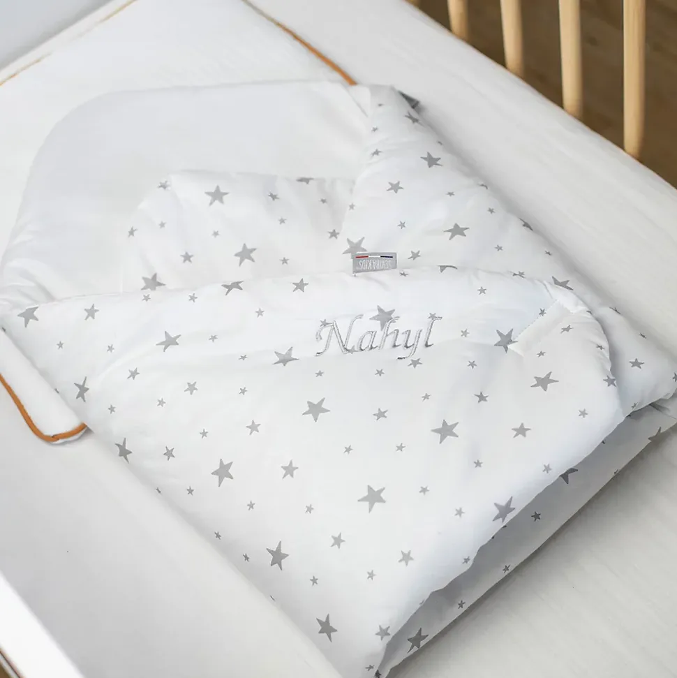 Oreiller plat en gaze de coton Jeanne