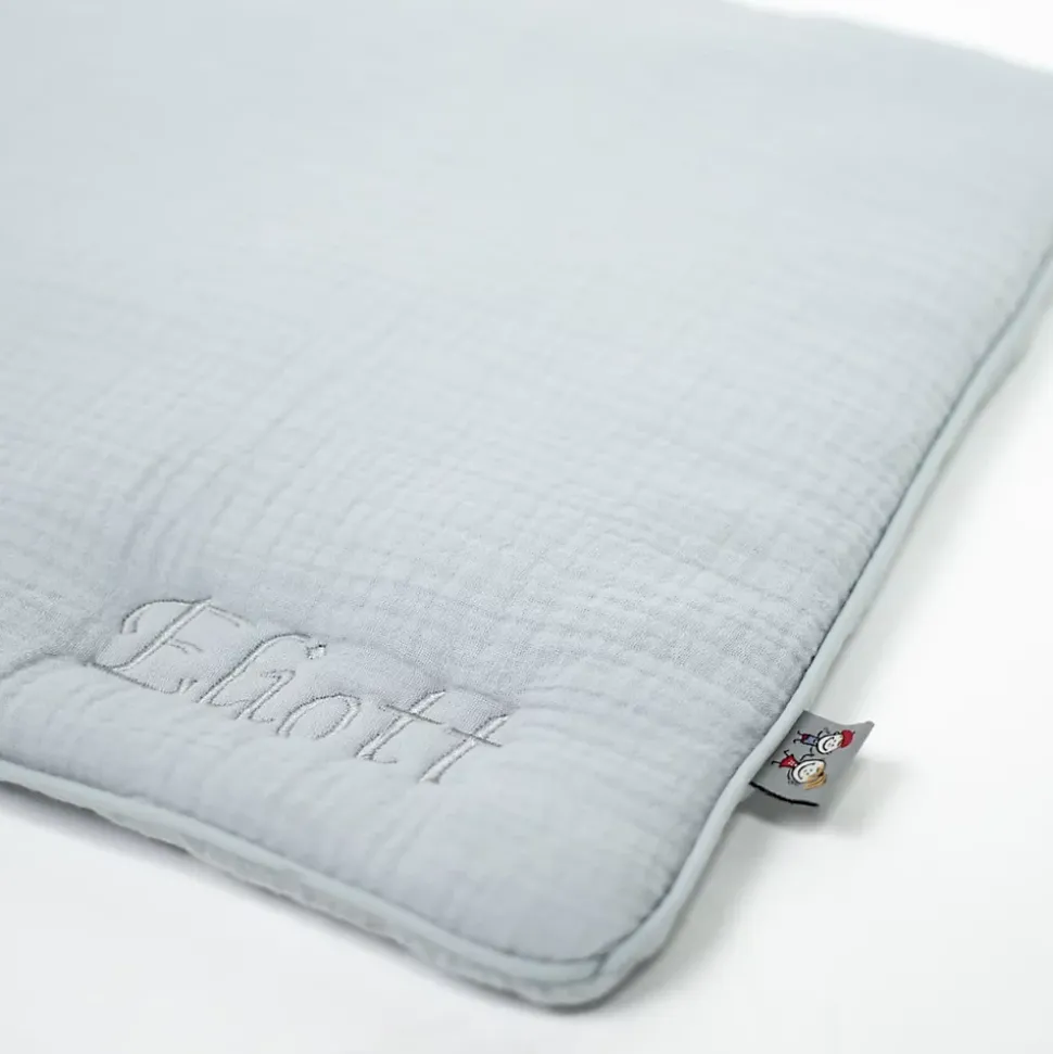 Oreiller plat en gaze de coton Jeanne