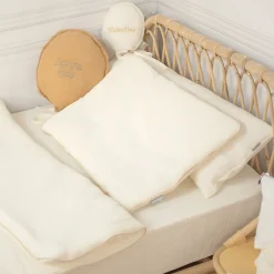 Oreiller plat en gaze de coton Jeanne