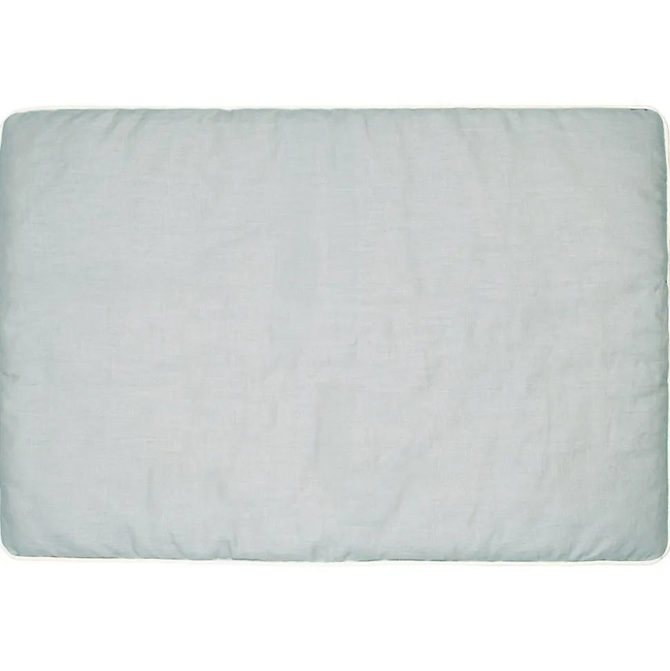 Oreiller plat réversible en lin lavé