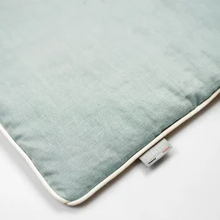 Oreiller plat réversible en lin lavé