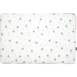 Oreiller plat réversible en gaze de coton Bleuet