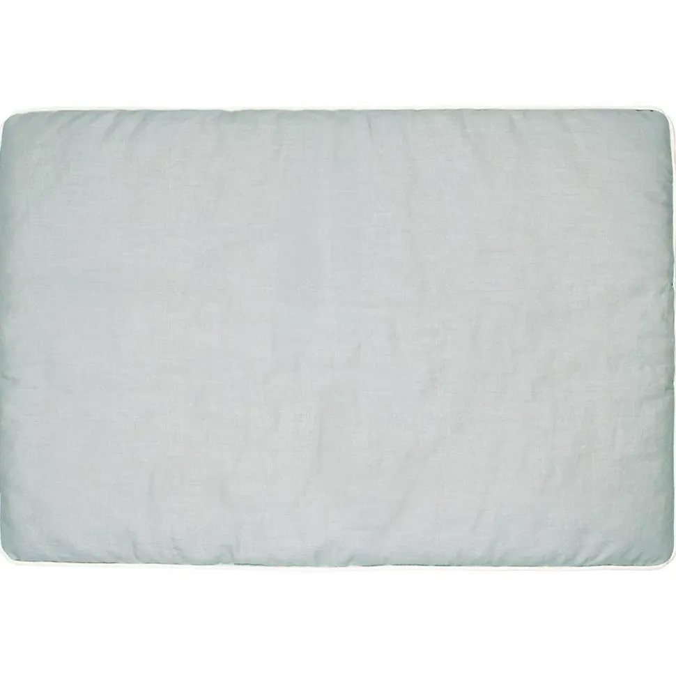 Oreiller plat réversible en lin lavé