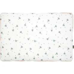 Oreiller plat réversible en gaze de coton Bleuet