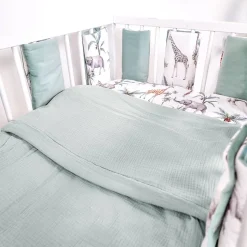 Oreiller plat réversible en coton Safari