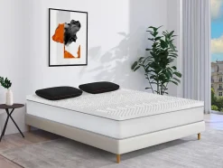 Oreiller respirant à mémoire de forme charbon - Déhoussable - 40 x 60 cm - Noir - BALDIA