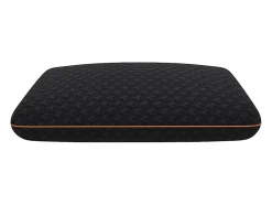 Oreiller respirant à mémoire de forme charbon - Déhoussable - 40 x 60 cm - Noir - BALDIA