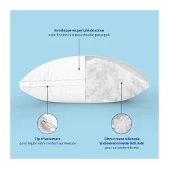 Oreiller Souple 50x70cm SENSATION DUVET Gonflant