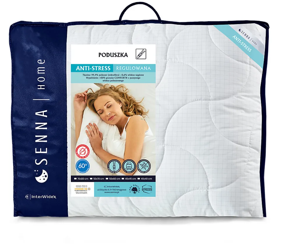 Oreiller 70x80 ANTI STRESS 1200g Senna Home