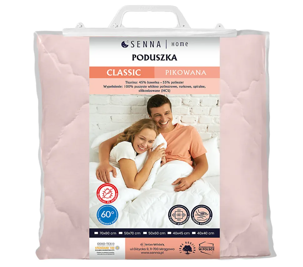 Oreiller 40x45 CLASSIC QUILTED Senna Home Rose