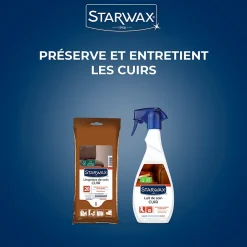 Pack 18 lingettes de soin cuir Starwax