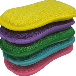 Pack 5 éponges double faces lavables Epongenio Best of TV multicolore