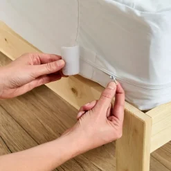 Pack ANTI-PUNAISES DE LIT Protège-matelas 140x190cm + 2 Protège oreillers 63x63cm imperméables