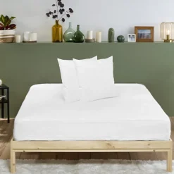 Pack ANTI-PUNAISES DE LIT Protège-matelas 160x200cm + 2 Protège oreillers 63x63cm imperméables