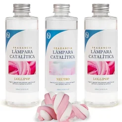 Pack économique 3 parfums pour lampe catalytique : 2 parfums Lollipop + nettoyant neutre