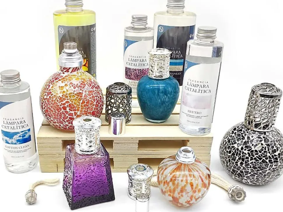 Pack économique de nettoyage de lampe catalytique 200 ml : 2 grandes mèches de rechange + 200 ml de nettoyant neutre