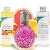 Pack économique Lampe Catalytique Mosaïque Fuchsia + Parfum Winter Citrus (500 ml) + Nettoyant Neutre (200 ml) + Mèche de Rechange