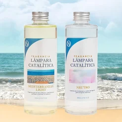 Pack économique Lampe Catalytique Mosaïque Bicolore + Mediterranean Light (500 ml) + Nettoyant Neutre (200 ml) + Mèche de Rechange