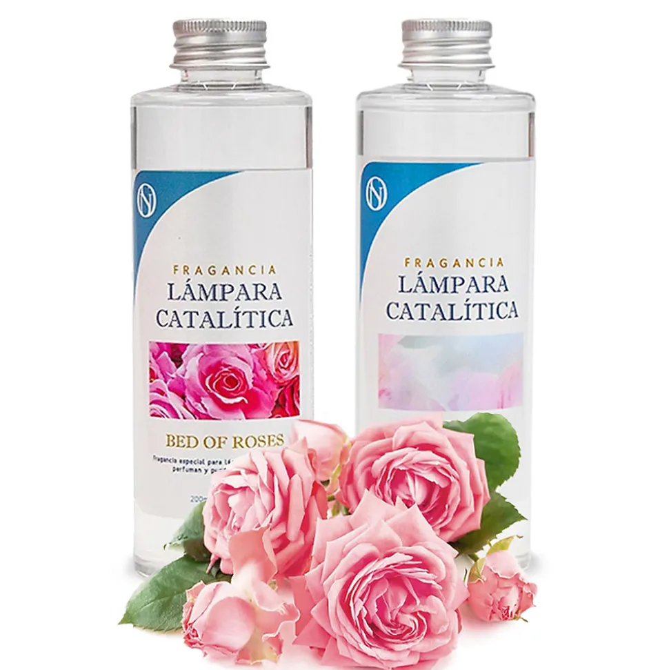 Pack économique Lampe Catalytique Aqua Marina + Parfum Bed of Roses (200 ml) + Nettoyant Neutre (200 ml) + Mèche de Rechange