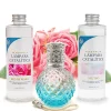 Pack économique Lampe Catalytique Blue Diamonds + Parfum Bed of Roses (200 ml) + Nettoyant Neutre (200 ml) + Mèche de Rechange