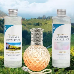 Pack économique Lampe Catalytique Orange Diamonds + Provence Breeze (200 ml) + Nettoyant Neutre (200 ml) + Mèche de Rechange