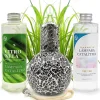 Pack économique Lampe Catalytique Mosaïque Noir + Parfum Citronnelle (200 ml) + Nettoyant Neutre (200 ml) + Mèche de Rechange