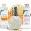 Pack économique Lampe Catalytique Mosaïque Blanc + Parfum Waikiki Melon (500 ml) + Nettoyant Neutre (200 ml) + Mèche de Rechange