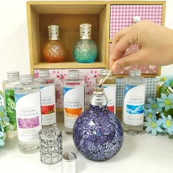 Pack économique Lampe Catalytique Mosaïque Blanc + Parfum Waikiki Melon (500 ml) + Nettoyant Neutre (200 ml) + Mèche de Rechange