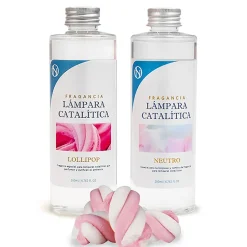 Pack économique Lampe Catalytique Mosaïque Blanc + Parfum Lollipop (200 ml) + Nettoyant Neutre (200 ml) + Mèche de Rechange