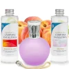 Pack économique Lampe Catalytique Fuchsia Mat + Parfum Peach Velvet (200 ml) + Nettoyant Neutre (200 ml) + Mèche de Rechange