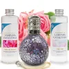 Pack économique Lampe Catalytique Mosaïque de minuit + Parfum Bed of Roses (500 ml) + Nettoyant Neutre (200 ml) + Mèche Rechange