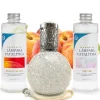 Pack économique Lampe Catalytique Mosaïque Blanc + Parfum Peach Velvet (500 ml) + Nettoyant Neutre (200 ml) + Mèche de Rechange