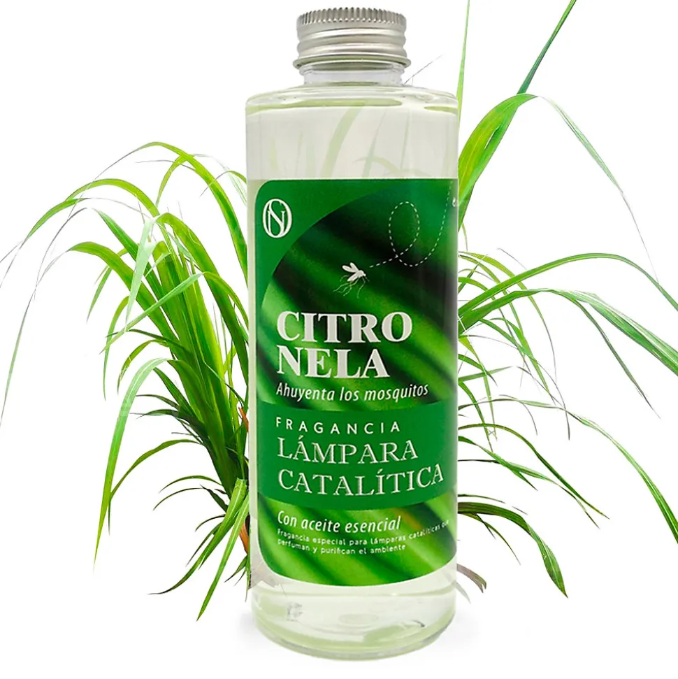 Pack économique 2x Parfums pour lampe catalytique: 1 arôme Citronnelle 500ml + 1 Nettoyant neutre 200ml