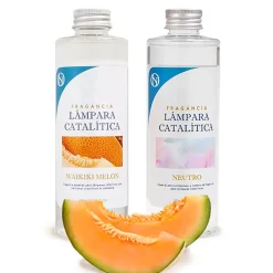 Pack économique 2x Parfums pour lampe catalytique 200ml: 1 arôme Waikiki Melon + 1 Nettoyant neutre
