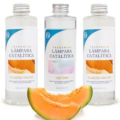 Pack économique 3x Parfums pour lampe catalytique 200 ml : 2 arôme Waikiki Melon + nettoyant neutre