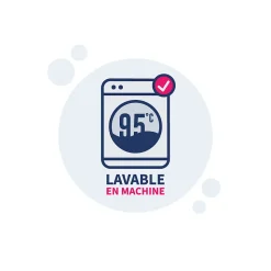 Pack Couette chaude 140x200cm + Oreiller moelleux 60x60cm LAVABLE A 95 C