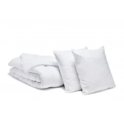 Pack Couette chaude 240x260cm + 2 Oreillers 60x60cm ANTI-ACARIENS