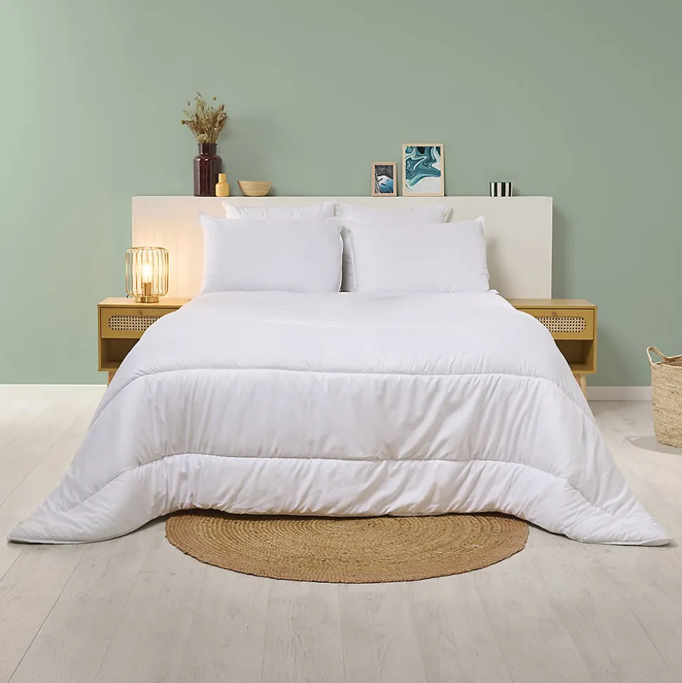 Pack Couette chaude 240x260cm + 2 Oreillers 60x60cm ANTI-ACARIENS