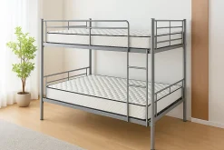 Pack de 2 Matelas Mousse 90x190 New York, Ferme, Réversible, Côté Été/hiver, H15 Cm