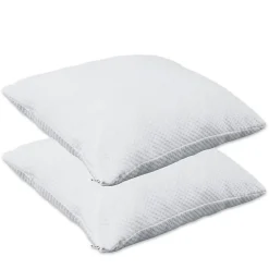 Pack De 2 Oreillers À Mémoire De Forme Viscoélastique 60x50cm Herzberg HG65X2