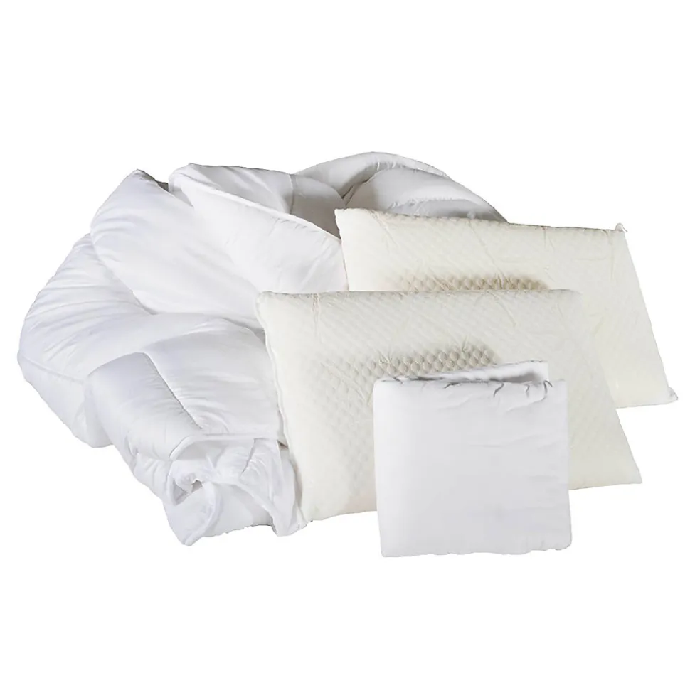 Pack Egio 160x200 cm Matelas Mousse + Sommier Bois + Accessoires