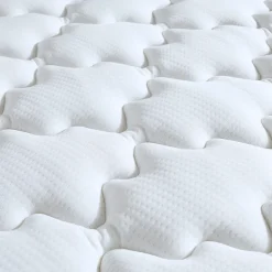 Pack matelas ressorts ASTRE + sommier kit gris + couette et oreillers 140x200