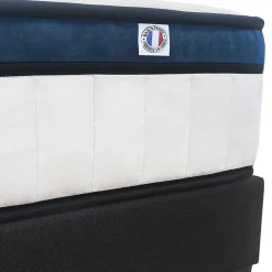 Pack Montesquieu 180x200 cm Matelas Ressorts + Sommier Bois + Accessoires