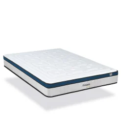 Pack Montesquieu 180x200 cm Matelas Ressorts + Sommier Bois + Accessoires