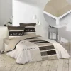 Pack parure de couette 260x240 cm So natural + drap housse 160x200x30 Beige