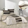 Pack parure de couette 260x240 cm So natural + drap housse 160x200 Blanc