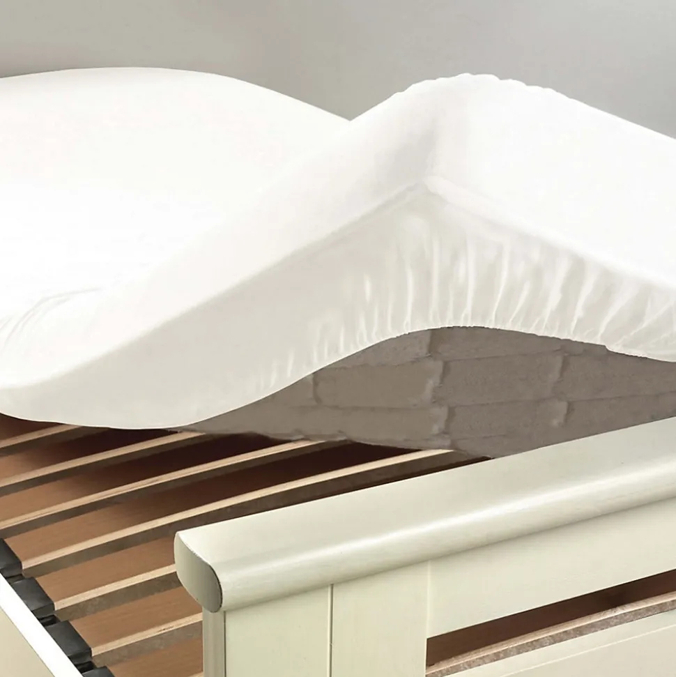 Pack parure de couette 260x240 cm So natural + drap housse 160x200 Blanc