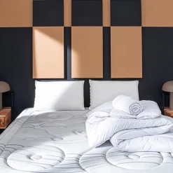 Pack Reina 2.0 180x200 cm Matelas Ressorts + Sommier Bois + Accessoires