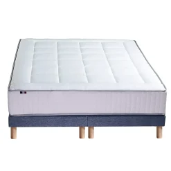 Pack ressort 7 zones mémoire forme sommier couette oreiller 180x200